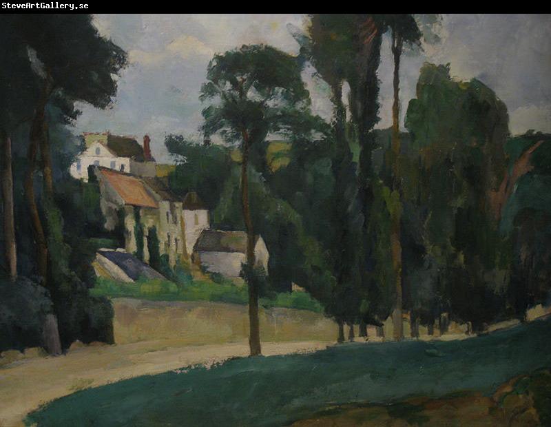 Paul Cezanne Road at Pontoise By Paul Cezanne